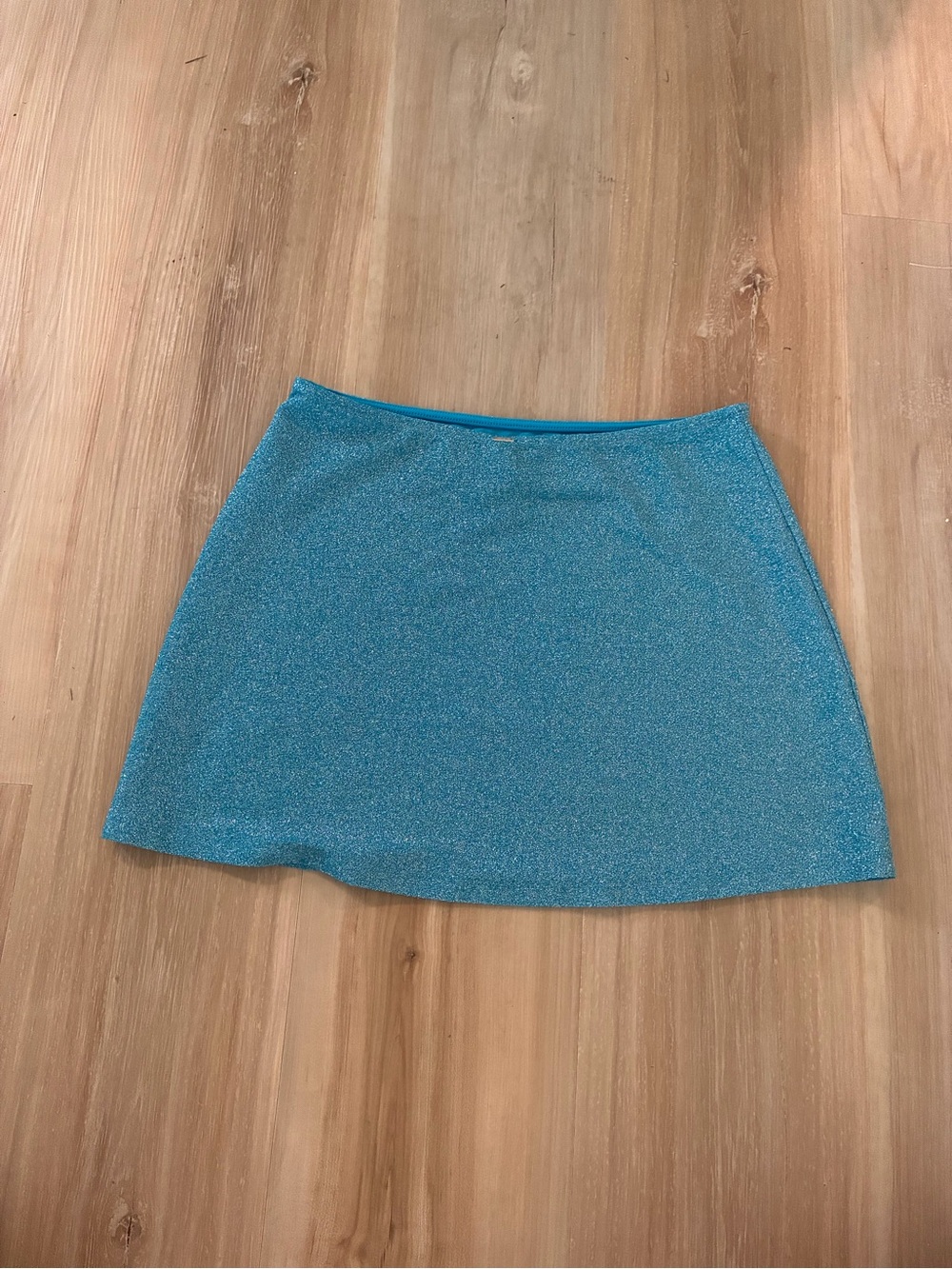 PINK Victoria's Secret Sparkling Turquoise Mini Skirt - Picture 3 of 6